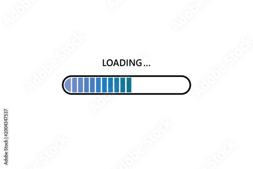 Pixel art 8-bit loading bar concept. loading icons on white background.