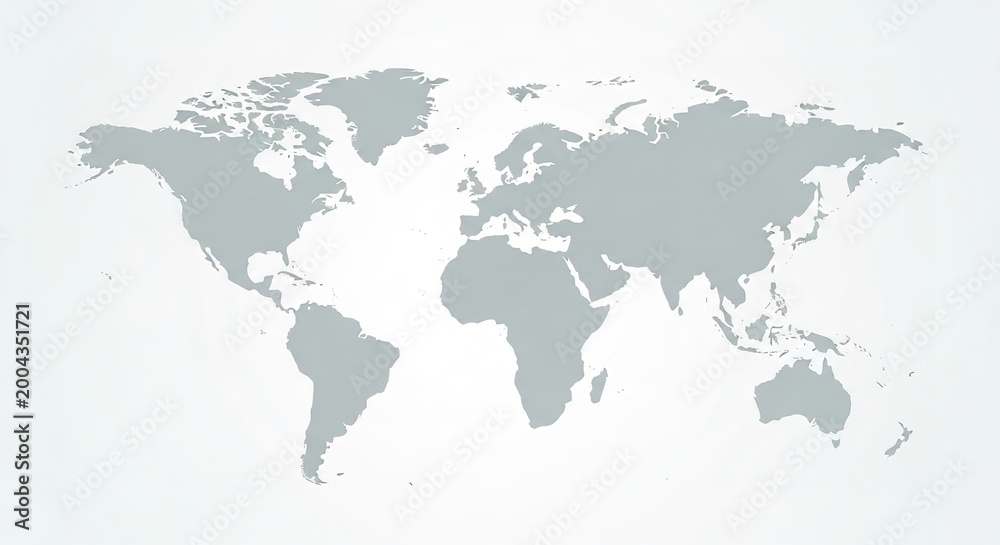 Obraz premium World map illustration global outline universal concept
