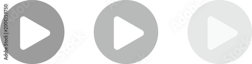 Foto Transparent play icon set
