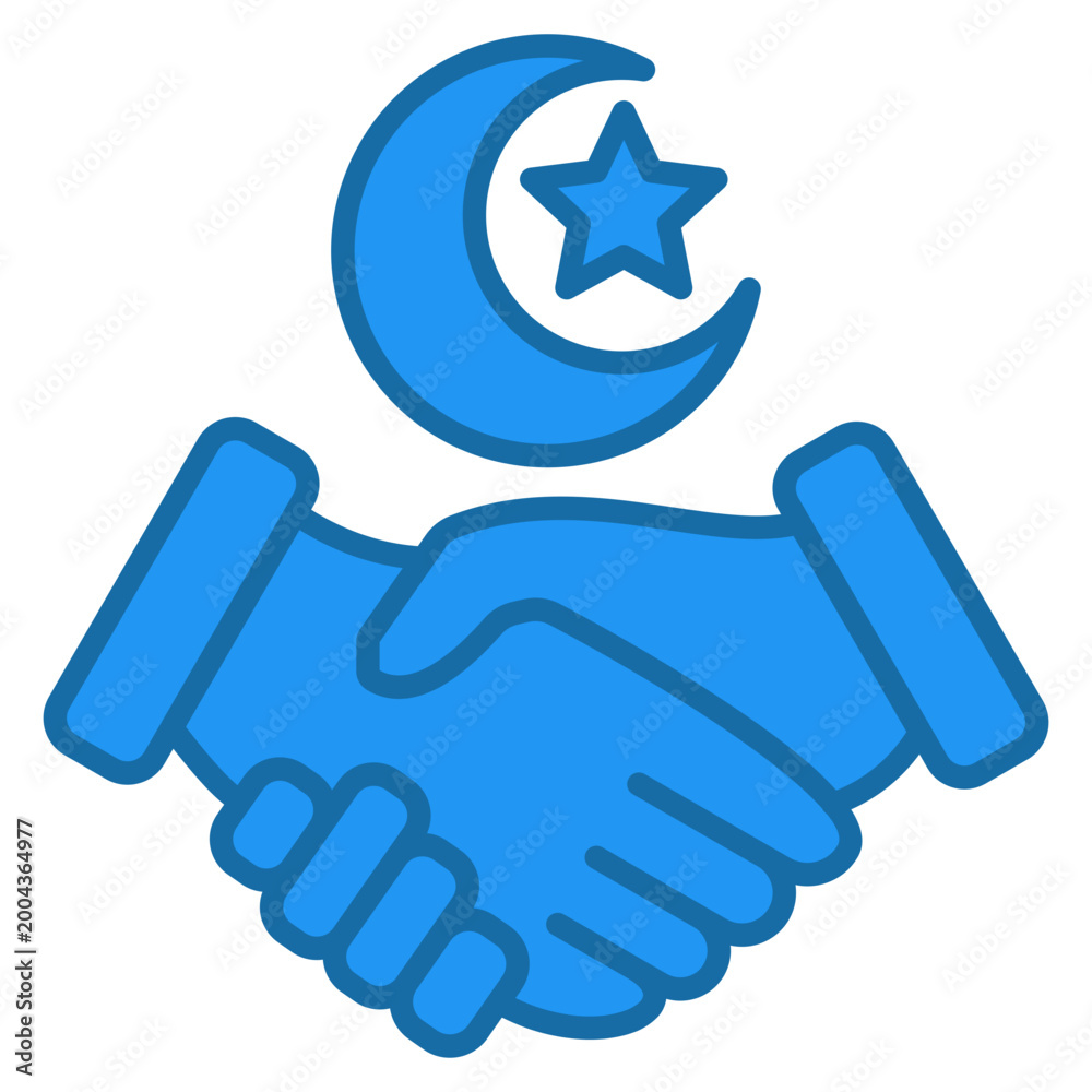 Obraz premium Ramadan Greeting Icon For Design Elements