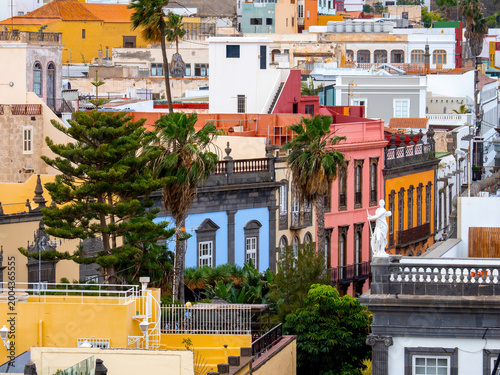 Colorful Old Town Cityscape of Las Palmas, Gran Canaria