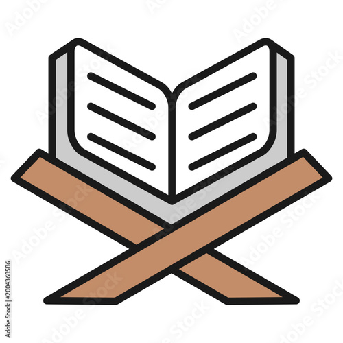 Canvas Print Quran Stand Icon For Design Elements
