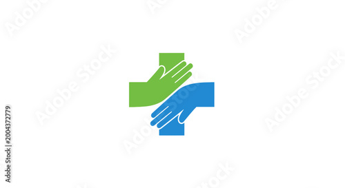 Medical Cross Symbol with Intertwined Hands Showing Solidarity and Care Free Download Medical Cross Symbol with Intertwined Hands Showing Solidarity and Care - GFXLoad
