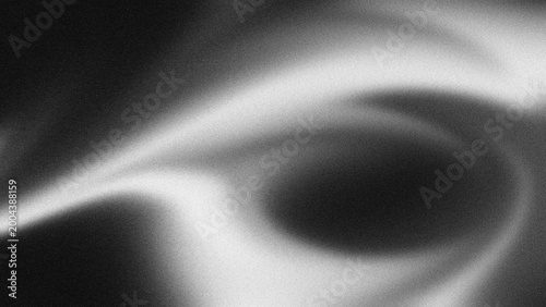Фотография Black grainy gradient background, dark white gray monochrome abstract noise text