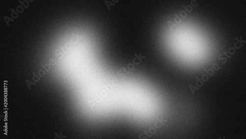 Картината върху платно Black grainy gradient background, dark white gray monochrome abstract noise text