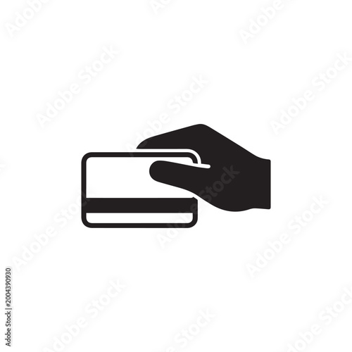 Fotografía Minimalist Credit Card Payment Icon