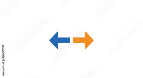 Two-headed arrow icon representing opposite direction or exchange on white backdrop Free Download Two-headed arrow icon representing opposite direction or exchange on white backdrop - GFXLoad
