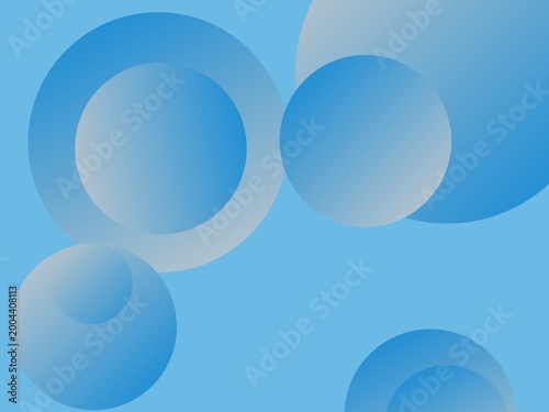 Abstract blue gradient background with soft overlapping circles and geometric shapes, minimal modern design ideal for technology, presentations, and digital branding.