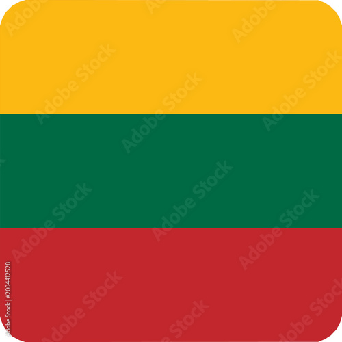 Free Download Lithuania simple flag. Lithuania flag vector. Lithuania flag on white background - GFXLoad