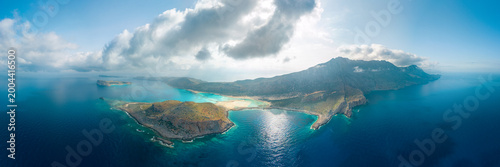 Obraz na plátně Moody morning panorama of Balos lagoon, Crete