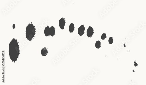 Fotografia evolution of human silhouette icons from primitive to modern minimalist design