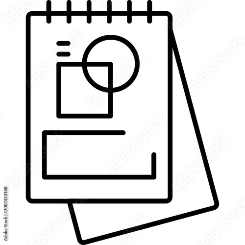 Sketchpad Outline Icon