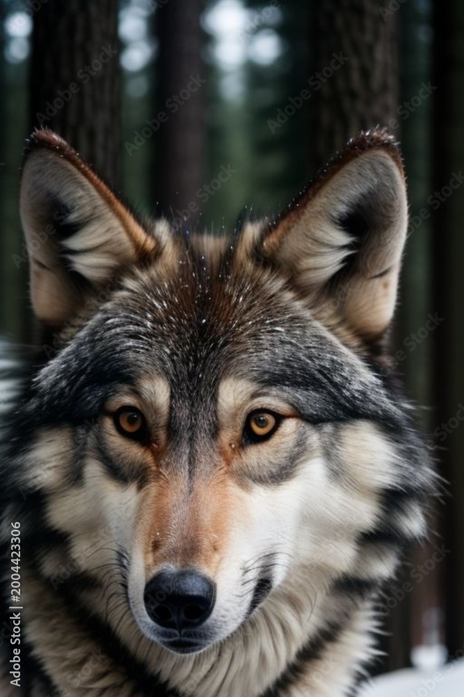 Obraz premium Winter Wolf.
