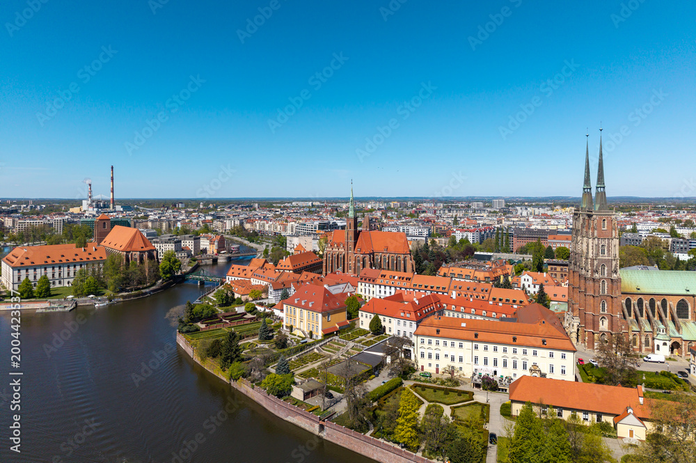 Fototapeta premium Ostrów Tumski, Wrocław, Polska
