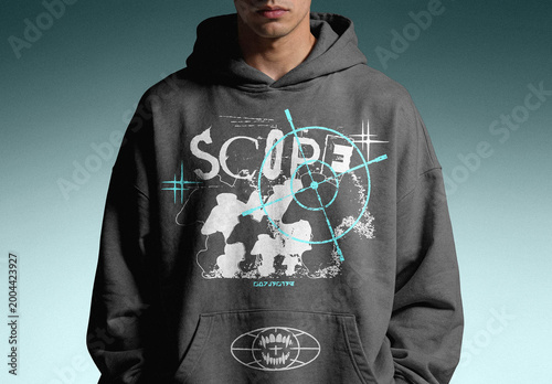 Hoodie Mockup – Closeup Apparel Presentation (PSD)