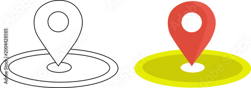 Navigation Location Pin Symbol Icon Pack Png