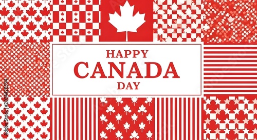 Happy canada day collage a festive celebration of canadian identity