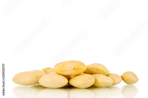 Dried beans isolated on white background.