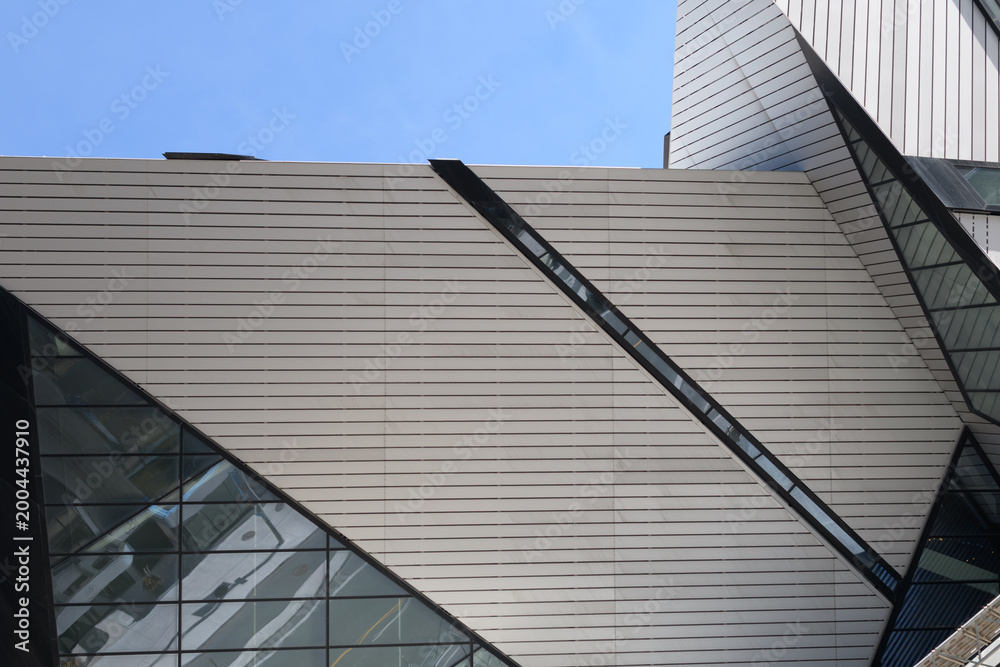 Obraz premium abstract detail of Michael Lee-Chin Crystal designed by Daniel Libeskind at the Royal Ontario Museum, Bloor St W, Toronto