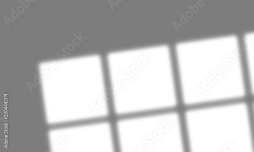 Window Frame Shadow Pattern on Transparent Background Isolated 