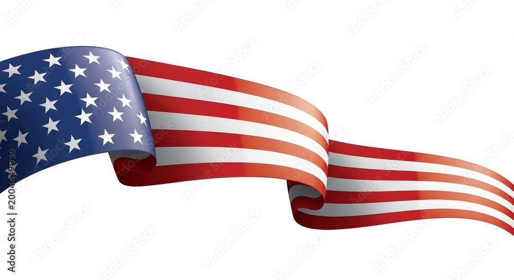 Fototapeta premium Celebrating labor day waving american flag symbolizes workers' rights and national pride