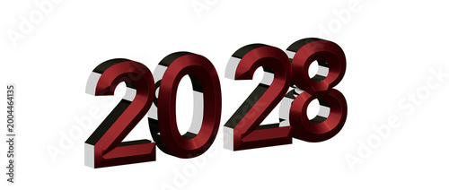 Cuadro en lienzo 2028 new year concept design illustration