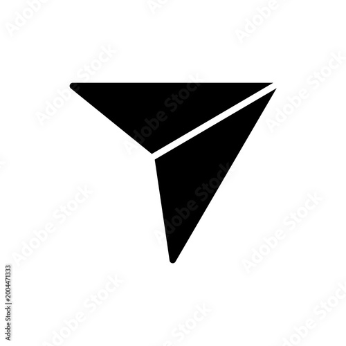 Black Paper Plane Icon Vector, Simple Origami Aircraft Symbol for Messaging and Direct Send, Minimalist Mail Communication Graphic, Flat Design Send Button Element Isolated on White Free Download Black Paper Plane Icon Vector, Simple Origami Aircraft Symbol for Messaging and Direct Send, Minimalist Mail Communication Graphic, Flat Design Send Button Element Isolated on White - GFXLoad