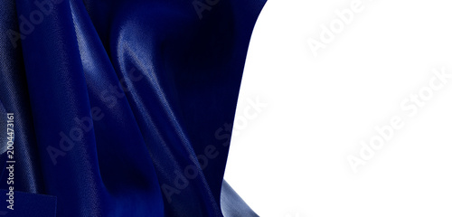 Luxurious blue fabric textu...