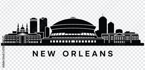 Photos New orleans city skyline silhouette