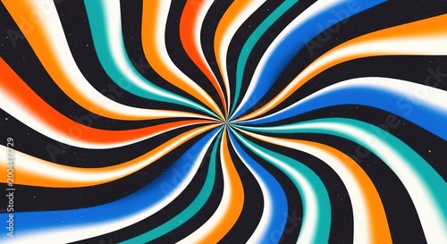 Abstract swirling stripes vibrant design background