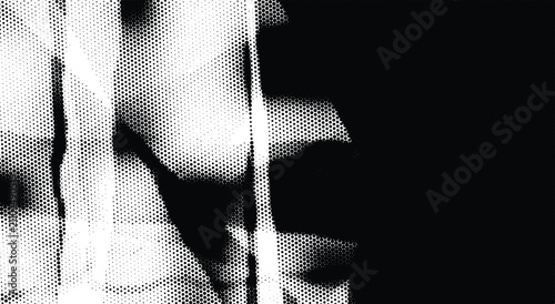 Canvastavla Abstract glitch halftone paper texture