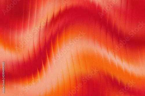 Abstract warm red and orange gradient background with fluid waves and grainy texture