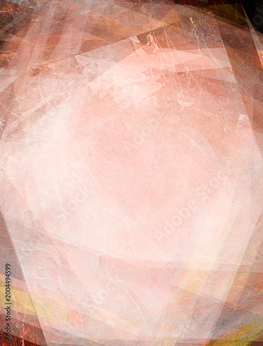Abstract colorful watercolor background with different geometric elements