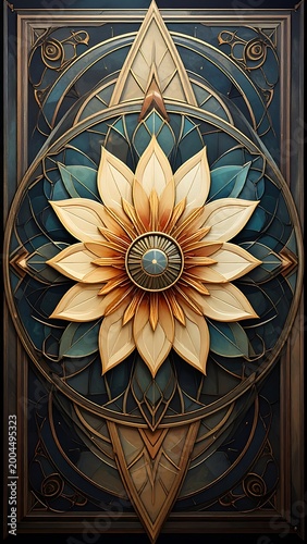 Intricate floral mandala design
