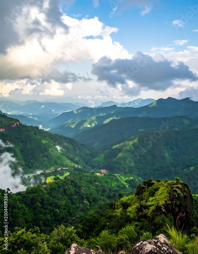 Lush mountain vista unfolds