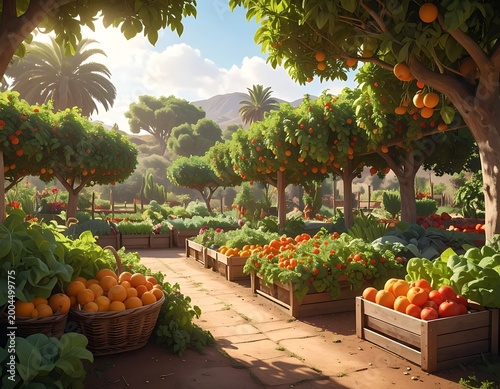 Lush orchard bounty