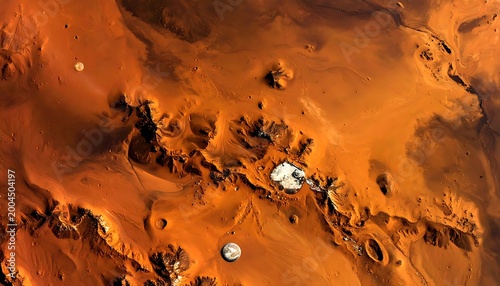 Martian terrain, abstract