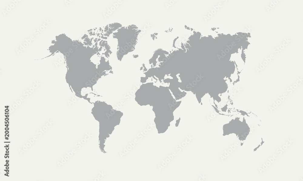 Obraz premium Illustration of a Colored map of world 