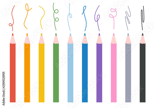 Billede på lærred Multicolor Colored Pencils