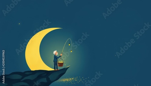 moon and stars