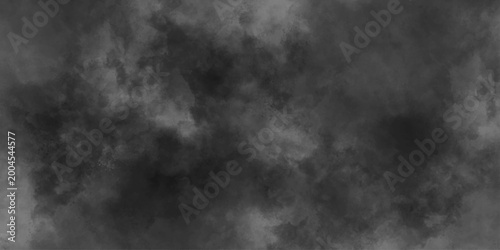 Abstract black and white watercolor design. monochrome dynamic stains of paint paper grey powder explosion texture. Old grunge textures. White background illustration.