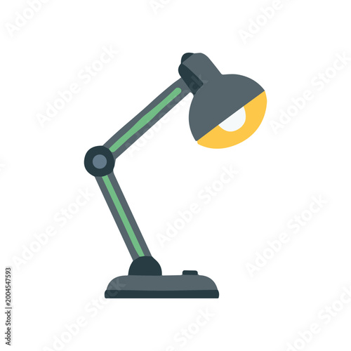 Modern desk lamp with adjustable arm.