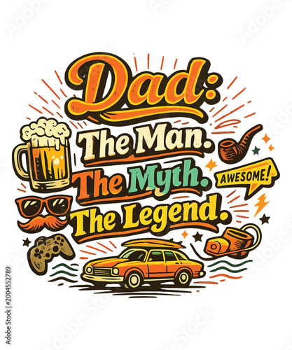 Happy Fathers Day Trendy T-Shirt Designs SVG Bundle - Bible Verse t shirts design, Calligraphy t shirt design, Hand drawn lettering phrase, Isolated on white background, svg Files for Cutting Cricut 
