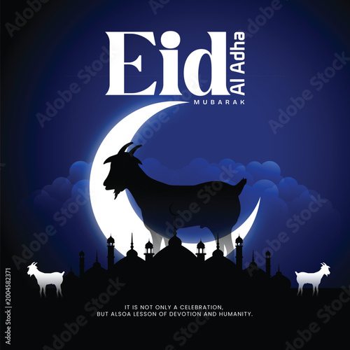 Edi Ul Adha Mubarak Eid Mubarak Social Media Banner