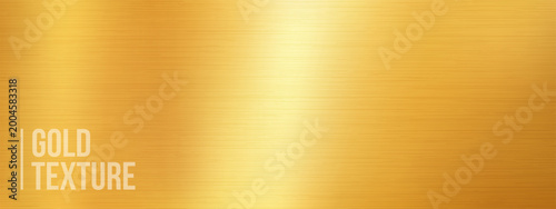 Quadro su tela Texture background metal with brass gold gradient and plate foil golden