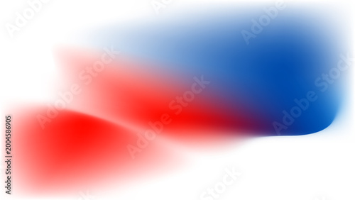Abstract Red White and Blue Tricolor Gradient Background with Smooth Motion Waves for National Day and Global Identity Concepts