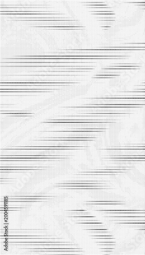 Abstract halftone pattern with horizontal glitch effect