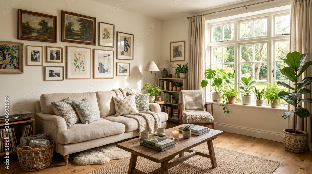 Fototapeta premium living room interior with sofa
