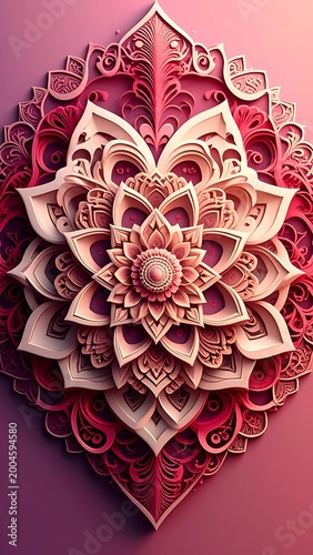 Layered mandala design