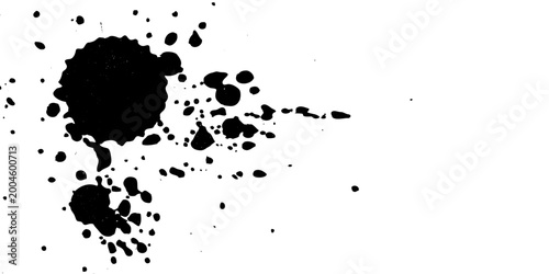 Fényképezés black spot blotchy silhouette vector design element